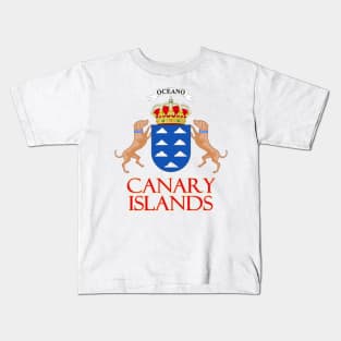 Canary Islands - Coat of Arms Design Kids T-Shirt